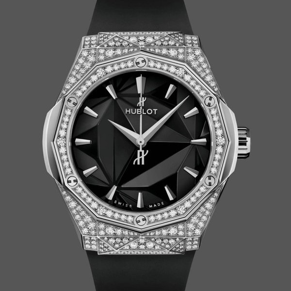 Unisexs Hublot Classic Fusion 40mm Titanium & Black Ceramic - 550.NS.1800.RX.1604.ORL19 Black Replica Watch Image