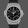 Super Clone Unisex's Hublot Classic Fusion 40mm Titanium & Black Ceramic - 550.NS.1800.RX.1604.ORL19 Black