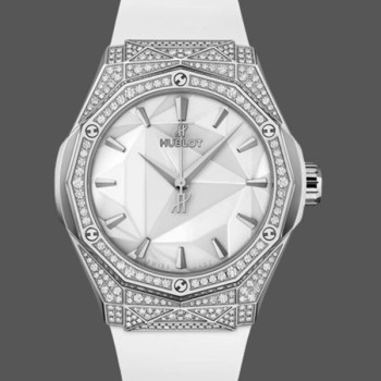 Super Clone Unisex's Hublot Classic Fusion 40mm Titanium and Rubber - 550.NS.2200.RW.1604.ORL20 White