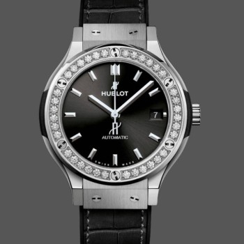 Super Clone Unisex's Hublot Classic Fusion 38mm Titanium & Ceramic - 565.NX.1470.LR.1204 Black