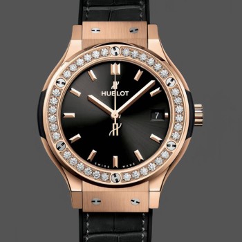 Super Clone Women's Hublot Classic Fusion 33MM Ladies  581.OX.1480.RX.1704 Black