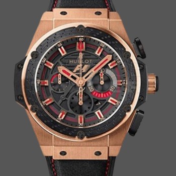 Super Clone Men's Hublot F1 King Power 48MM Men’s  703.OM.1138.NR.FMO10 Matt Black