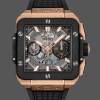 Super Clone Men's Hublot Square Bang-821.OM.0180.RX, 42mm Transparent