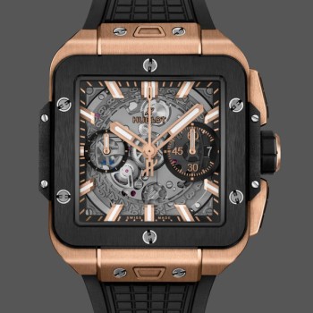 Super Clone Men's Hublot Square Bang-821.OM.0180.RX, 42mm Transparent