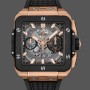 Super Clone Men's Hublot Square Bang-821.OM.0180.RX, 42mm Transparent
