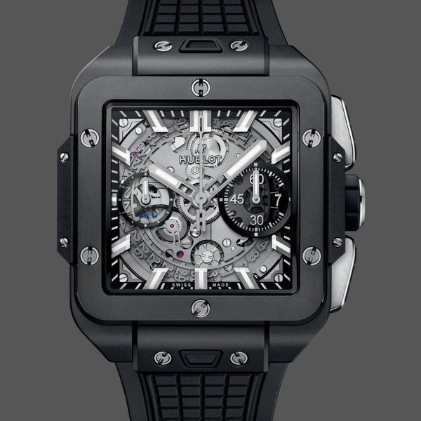 Mens Hublot Square Bang Unico All Black 821.CI.0170.RX 42mm Black Replica Watch Image