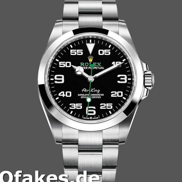Super Clone Men's Rolex Air King 40mm Men's-126900 0001-Oyster Stainless Steel Blue