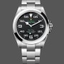 Super Clone Men's Rolex Air-King 40mm Men's-116900-Stainless Steel-Black Arabic Dial Blue
