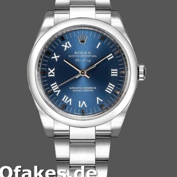 Super Clone Unisex's Rolex Oyster Perpetual Air‑King-114200, 34mm, Blue Dial, Unisex Blue