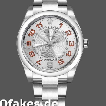 Super Clone Unisex's Rolex Oyster Perpetual Air‑King 114200-34mm, White Grape Index Dial, Unisex Concentric Silver