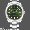 Super Clone Unisex's Rolex Oyster Perpetual Air‑King 114200-34mm, Olive Green Index Dial, Unisex Olive Green