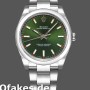 Super Clone Unisex's Rolex Oyster Perpetual Air‑King 114200-34mm, Olive Green Index Dial, Unisex Olive Green