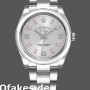Super Clone Unisex's Rolex Oyster Perpetual Air‑King-114200, 34mm, Silver Dial, Pink Baton, Unisex Silver