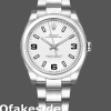 Super Clone Unisex's Rolex Oyster Perpetual Air-King 34mm Unisex-114200-White Dial-Automatic Automatic:life waterproof, Swiss: 30 meters, TOP: 100 meters