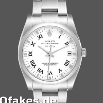 Super Clone Unisex's Rolex Oyster Perpetual Air‑King-114200, 34mm, White Dial, Unisex White
