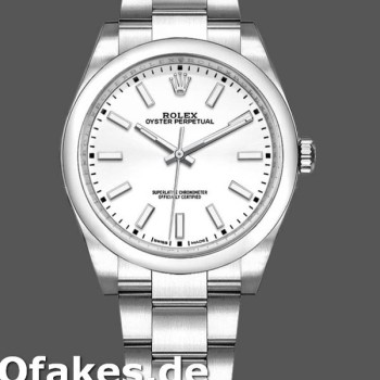 Super Clone Unisex's Rolex Oyster Perpetual Air‑King-114200, 34mm, White Index Dial, Unisex White
