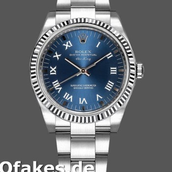 Super Clone Unisex's Rolex Oyster Perpetual Air‑King-114234, 34mm, Blue Dial, Unisex Blue