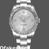 Super Clone Unisex's Rolex Oyster Perpetual Air-King 34mm Unisex-114234-Silver Dial Silver