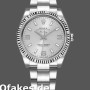 Super Clone Unisex's Rolex Oyster Perpetual Air-King 34mm Unisex-114234-Silver Dial Silver
