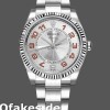 Super Clone Unisex's Rolex Oyster Perpetual Air‑King-114234, 34mm, Silver Orange Arabic Dial, Unisex Silver