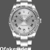 Super Clone Men's Rolex Oyster Perpetual Air‑King-114234, 41mm, Silver Roman Diamond Dial, Silver
