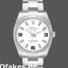 Super Clone Unisex's Rolex Oyster Perpetual Air‑King-114234, 34mm, White Arabic Dial, Unisex White