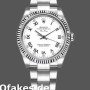 Super Clone Unisex's Rolex Oyster Perpetual Air-King 34mm Unisex-114234-White Diamond Dial White Diamond
