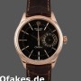 Super Clone Men's Rolex Cellini Date 39mm Men's-50515-Brown Leather-Black Index Dial Black