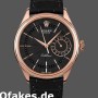 Super Clone Men's Rolex Cellini Date 39mm Men's-50515-Rose Gold-Black Index Dial Black<br />