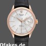 Super Clone Men's Rolex Cellini Date 39mm Men's-50515-Rose Gold-Silver Guilloche Index Dial Silver