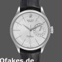 Super Clone Men's Rolex Cellini Date 39mm Men's-50519-Black Leather-Silver Dial Silver