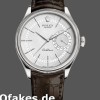 Super Clone Men's Rolex Cellini Date 39mm Men's-50519-Brown Leather-Silver Dial Silver