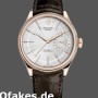 Super Clone Men's Rolex Cellini Date 39mm Men's-50515-Rose Gold-Silver-Crocodile Leather Strap White