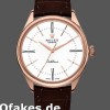 Super Clone Men's Rolex Cellini Time 39mm Men's-50505-Brown Leather Strap-White Dial White