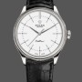 Super Clone Men's Rolex Cellini Time 39mm Men's-50509-Black Leather Strap-White Dial White