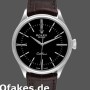 Super Clone Men's Rolex Cellini Time 39mm Men's-50509-Brown Leather Strap-Black Dial Black