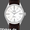 Super Clone Men's Rolex Cellini Time 39mm Men's-50509-Brown Leather Strap-White Dial White