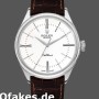 Super Clone Men's Rolex Cellini Time 39mm Men's-50509-Brown Leather Strap-White Dial White