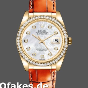Super Clone Unisex's Rolex Datejust 36mm Unisex-116188-Mother of Pearl-Diamond MOP