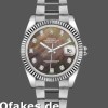 Super Clone Unisex's Rolex Datejust 36mm Unisex-116234-Black MOP-Diamond Dial-Automatic Black MOP Diamond
