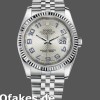 Super Clone Unisex's Rolex Datejust 36mm Unisex-116234-Silver Dial-Blue Arabic Numeral Hour Markers Silver