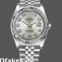 Super Clone Unisex's Rolex Datejust 36mm Unisex-116234-Silver Dial-Blue Arabic Numeral Hour Markers Silver