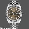 Super Clone Unisex's Rolex Datejust 36mm Unisex-116234-Stainless Steel Case-Bronze Dial Waves Bronze Diamonds