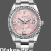 Super Clone Women's Rolex Datejust 36mm Women's-116244-Stainless Steel-Pink Floral Dial Pink