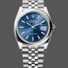 Super Clone Unisex's Rolex Datejust 36mm Unisex-126200-Blue Index Dial-Jubilee-Stainless Steel Blue