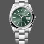 Super Clone Unisex's Rolex Datejust 36mm Unisex-126200-Green Index Dial-Stainless Steel Green Dial