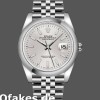 Super Clone Unisex's Rolex Datejust 36mm Unisex-126200-Silver Dial-Stainless Steel Silver