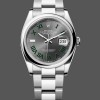 Super Clone Unisex's Rolex Datejust 36mm Unisex-126200-Stainless Steel-Grey Wimbledon Dial Grey