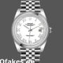 Super Clone Unisex's Rolex Datejust 36mm Unisex-126200-Stainless Steel-White Roman Dial White