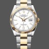 Super Clone Women's Rolex Datejust 36mm Unisex-126233 0020-White Index Dial White